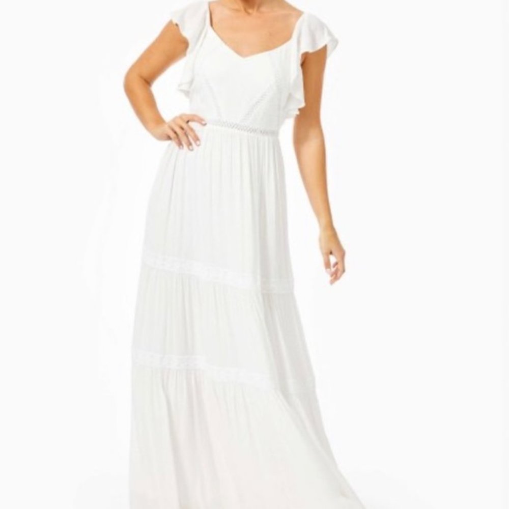Lilly Pulitzer Resort White Ivie Maxi Dress